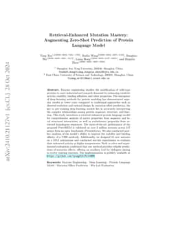 Retrieval-Enhanced Mutation Mastery: Augmenting Zero-Shot Prediction of
  Protein Language Model