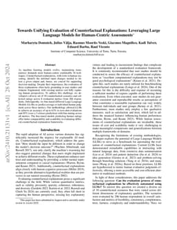 Towards Unifying Evaluation of Counterfactual Explanations: Leveraging Large Language Models for Human-Centric Assessments