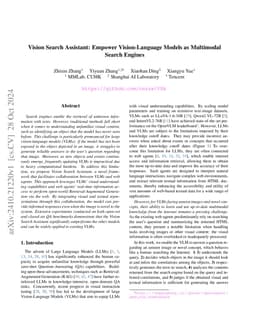 Vision Search Assistant: Empower Vision-Language Models as Multimodal
  Search Engines
