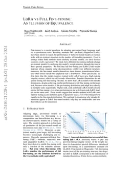 LoRA vs Full Fine-tuning: An Illusion of Equivalence