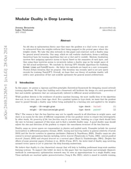 Modular Duality in Deep Learning