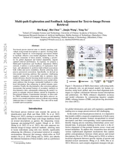 Multi-path Exploration and Feedback Adjustment for Text-to-Image Person
  Retrieval