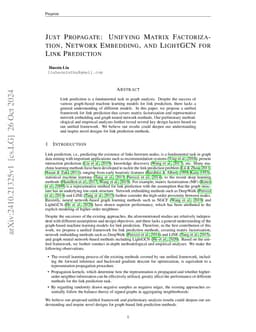 Just Propagate: Unifying Matrix Factorization, Network Embedding, and
  LightGCN for Link Prediction