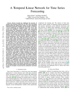 A Temporal Linear Network for Time Series Forecasting