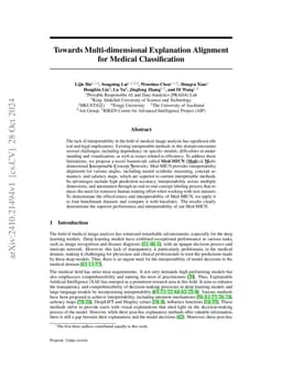Towards Multi-dimensional Explanation Alignment for Medical
  Classification