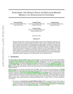 Exploring the Design Space of Diffusion Bridge Models via Stochasticity
  Control