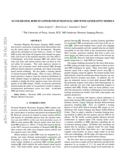 Accelerated, Robust Lower-Field Neonatal MRI with Generative Models