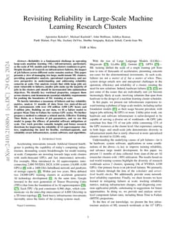 Revisiting Reliability in Large-Scale Machine Learning Research Clusters