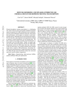 Joint Beamforming and Speaker-Attributed ASR for Real Distant-Microphone
  Meeting Transcription