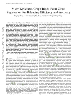 Micro-Structures Graph-Based Point Cloud Registration for Balancing
  Efficiency and Accuracy