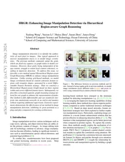 HRGR: Enhancing Image Manipulation Detection via Hierarchical Region-aware Graph Reasoning