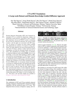 CT to PET Translation: A Large-scale Dataset and Domain-Knowledge-Guided
  Diffusion Approach