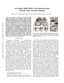 ActiveSplat: High-Fidelity Scene Reconstruction through Active Gaussian
  Splatting