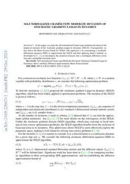 Self-normalized Cramér-type Moderate Deviation of Stochastic Gradient
  Langevin Dynamics