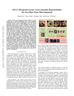 PACA: Perspective-Aware Cross-Attention Representation for Zero-Shot
  Scene Rearrangement