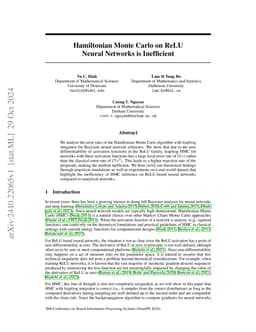 Hamiltonian Monte Carlo on ReLU Neural Networks is Inefficient