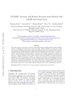 LiVisSfM: Accurate and Robust Structure-from-Motion with LiDAR and
  Visual Cues