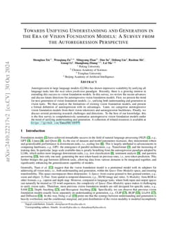 Towards Unifying Understanding and Generation in the Era of Vision
  Foundation Models: A Survey from the Autoregression Perspective
