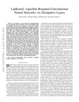 LipKernel: Lipschitz-Bounded Convolutional Neural Networks via
  Dissipative Layers
