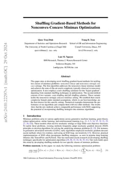 Shuffling Gradient-Based Methods for Nonconvex-Concave Minimax
  Optimization