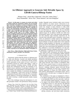 An Efficient Approach to Generate Safe Drivable Space by
  LiDAR-Camera-HDmap Fusion