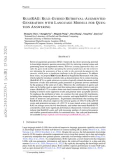 RuleRAG: Rule-Guided Retrieval-Augmented Generation with Language Models for Question Answering