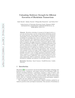 Unleashing Multicore Strength for Efficient Execution of Transactions