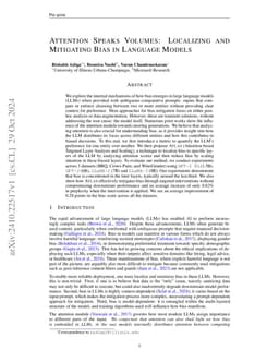 Attention Speaks Volumes: Localizing and Mitigating Bias in Language
  Models