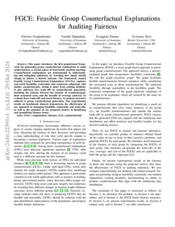 FGCE: Feasible Group Counterfactual Explanations for Auditing Fairness