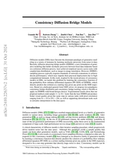 Consistency Diffusion Bridge Models