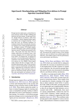InjecGuard: Benchmarking and Mitigating Over-defense in Prompt Injection Guardrail Models