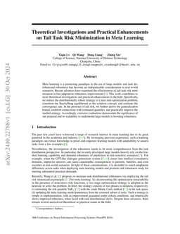Theoretical Investigations and Practical Enhancements on Tail Task Risk
  Minimization in Meta Learning