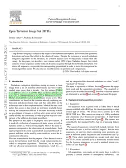 Open Turbulent Image Set (OTIS)