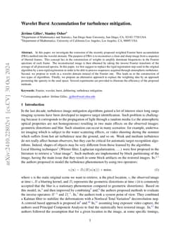 Wavelet Burst Accumulation for turbulence mitigation
