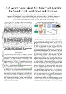 DOA-Aware Audio-Visual Self-Supervised Learning for Sound Event
  Localization and Detection