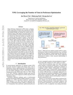 VPO: Leveraging the Number of Votes in Preference Optimization