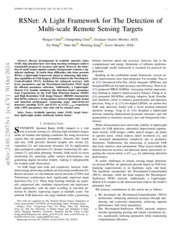RSNet: A Light Framework for The Detection of Multi-scale Remote Sensing Targets