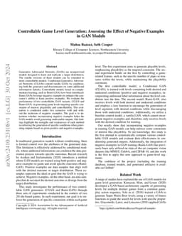 Controllable Game Level Generation: Assessing the Effect of Negative
  Examples in GAN Models
