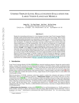 Unified Triplet-Level Hallucination Evaluation for Large Vision-Language
  Models