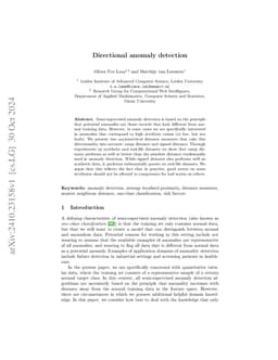 Monotonic anomaly detection