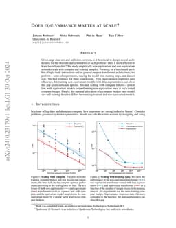 Does equivariance matter at scale?