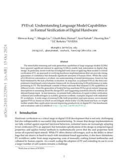 FVEval: Understanding Language Model Capabilities in Formal Verification
  of Digital Hardware