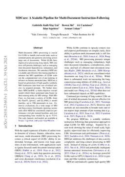 MDCure: A Scalable Pipeline for Multi-Document Instruction-Following