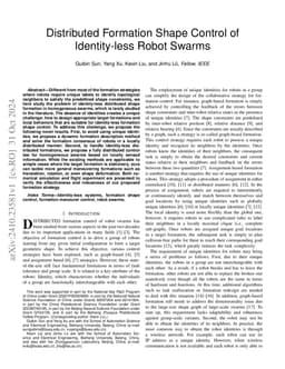 Distributed Formation Shape Control of Identity-less Robot Swarms