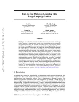 End-to-End Ontology Learning with Large Language Models