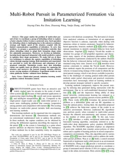 Multi-Robot Pursuit in Parameterized Formation via Imitation Learning