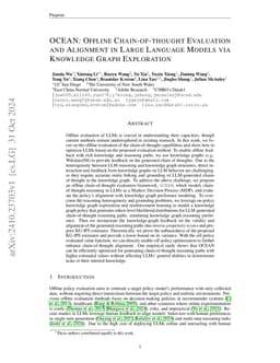 OCEAN: Offline Chain-of-thought Evaluation and Alignment in Large
  Language Models
