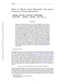 What is Wrong with Perplexity for Long-context Language Modeling?