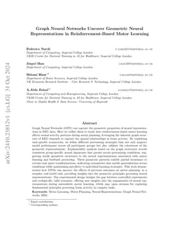 Graph Neural Networks Uncover Geometric Neural Representations in
  Reinforcement-Based Motor Learning