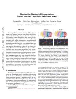 Disentangling Disentangled Representations: Towards Improved Latent
  Units via Diffusion Models